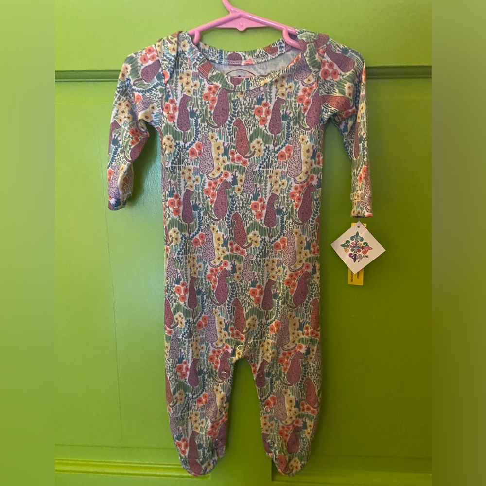 Jane Marie jungle print onesie